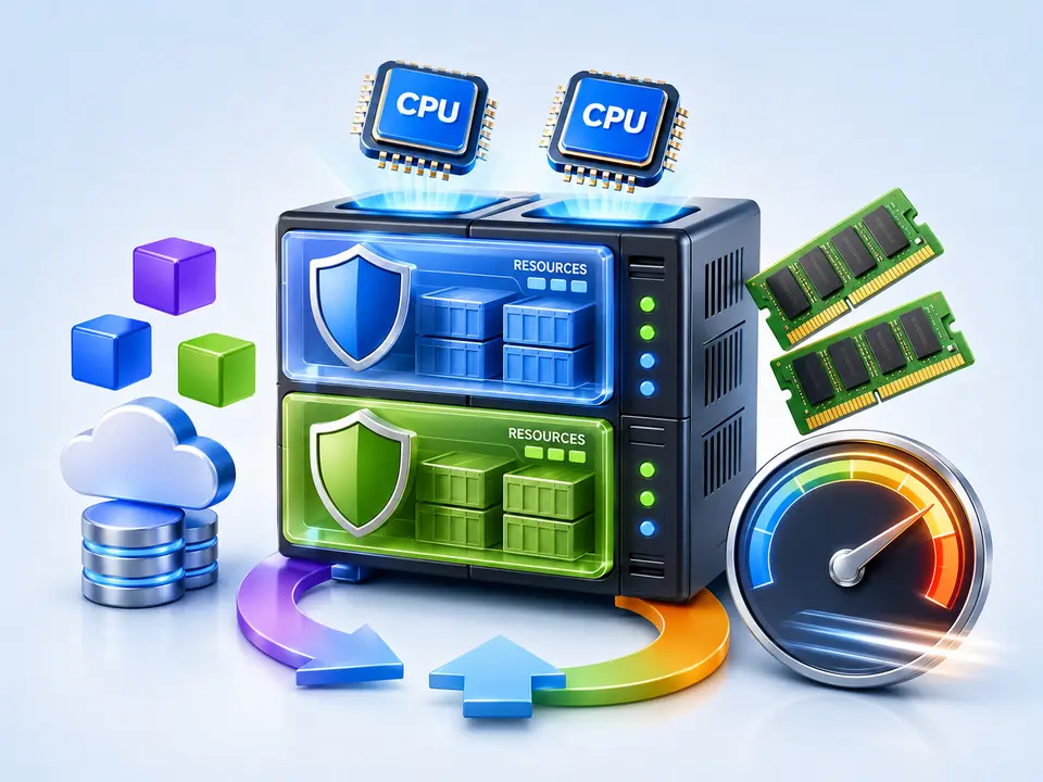 Semi-dedicated managed hosting